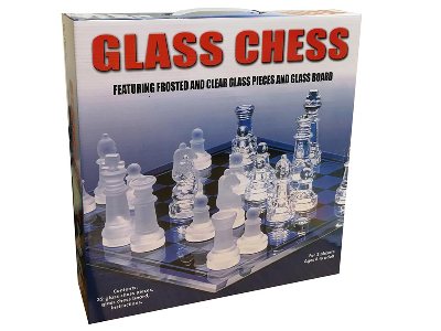 CHESS,Glass 35x35cm(Landmark)