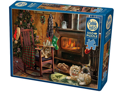 KITTENS BY THE STOVE 500pc