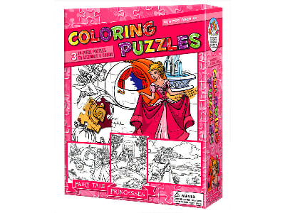 COLOURING PUZZLE PRINCESSES COLOURING PUZZLE PRINCESSES