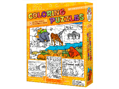 COLOURING PUZZLE NATURE COLOURING PUZZLE NATURE