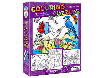COLOURING PUZZLE BUTTERFLIES COLOURING PUZZLE BUTTERFLIES