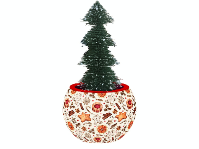 3D FLOWERPOT CHRISTMAS DESSERT 3D FLOWERPOT CHRISTMAS DESSERT