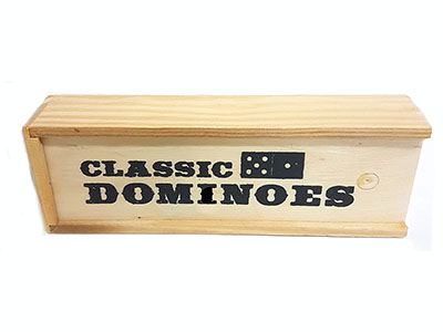 DOMINOES,D6 Wooden in box(TNW)