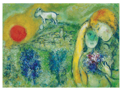 CHAGALL, LOVERS OF VENCE 1000p
