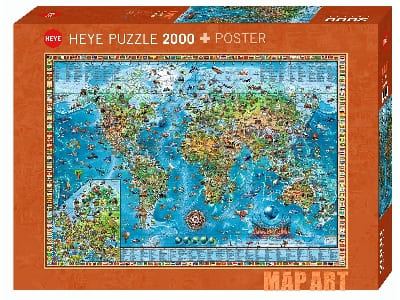 MAP ART, AMAZING WORLD 2000pc
