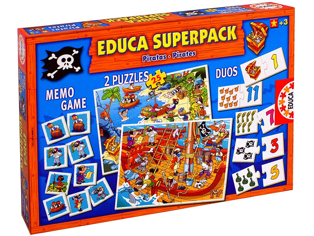 EDUCA SUPERPACK 2 Games,2 Jigs