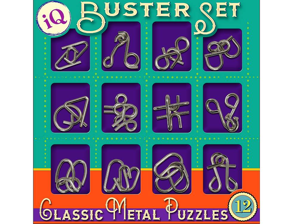 12 CLASSIC METAL PUZZLES