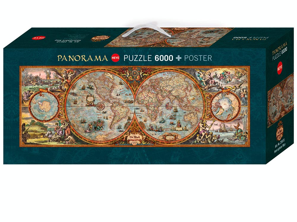 PANORAMA, HEMISPHERE MAP 6000p