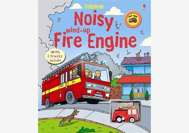 NOISY WIND-UP FIRE ENGINE BOOK