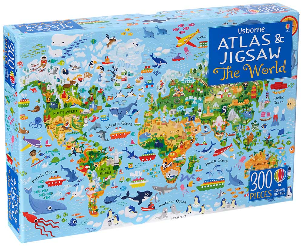 THE WORLD ATLAS & JIGSAW 300PC