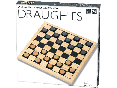 DRAUGHTS SET, SOLID WOOD 29cm DRAUGHTS SET, SOLID WOOD 29cm