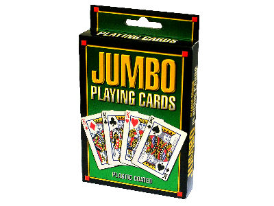 JUMBO PLAYING CARDS, PLASTIC