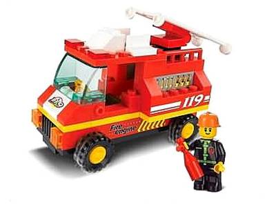 CITY SCENE FIRE ENGINE 74pcs CITY SCENE FIRE ENGINE 74pcs