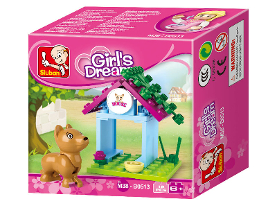 GIRLS DREAM DOG HOUSE 19pcs GIRLS DREAM DOG HOUSE 19pcs