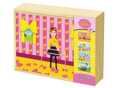 WIGGLES EMMA 4-in-1 WOODEN PUZ WIGGLES EMMA 4-in-1 WOODEN PUZ