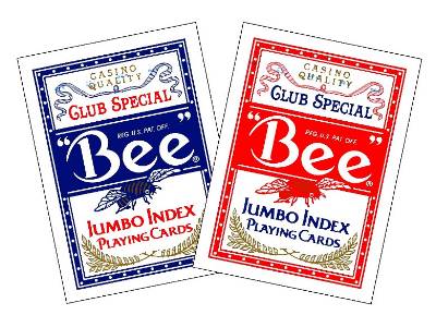 BEE POKER DECK JUMBO INDEX BEE POKER DECK JUMBO INDEX