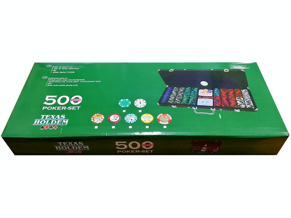 POKER SET 11.5gm 500pc GREEN POKER SET 11.5gm 500pc GREEN