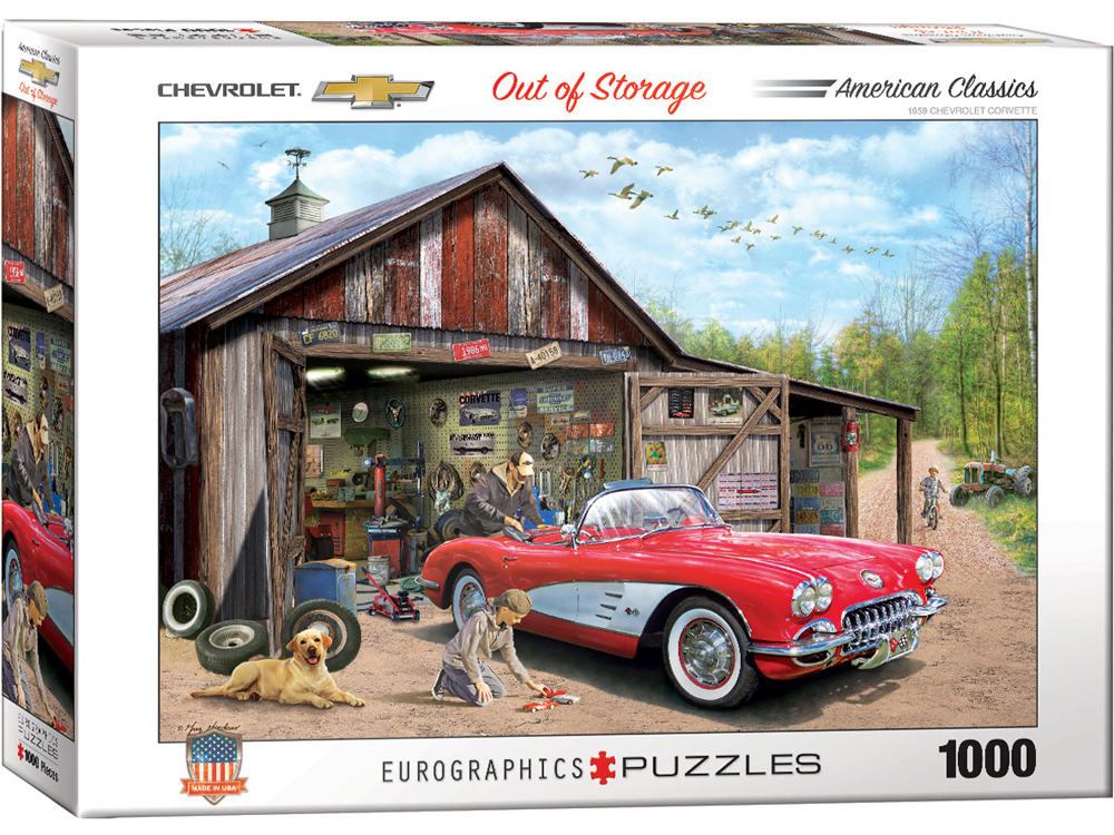 OUT OF STORAGE CORVETTE 1000pc OUT OF STORAGE CORVETTE 1000pc