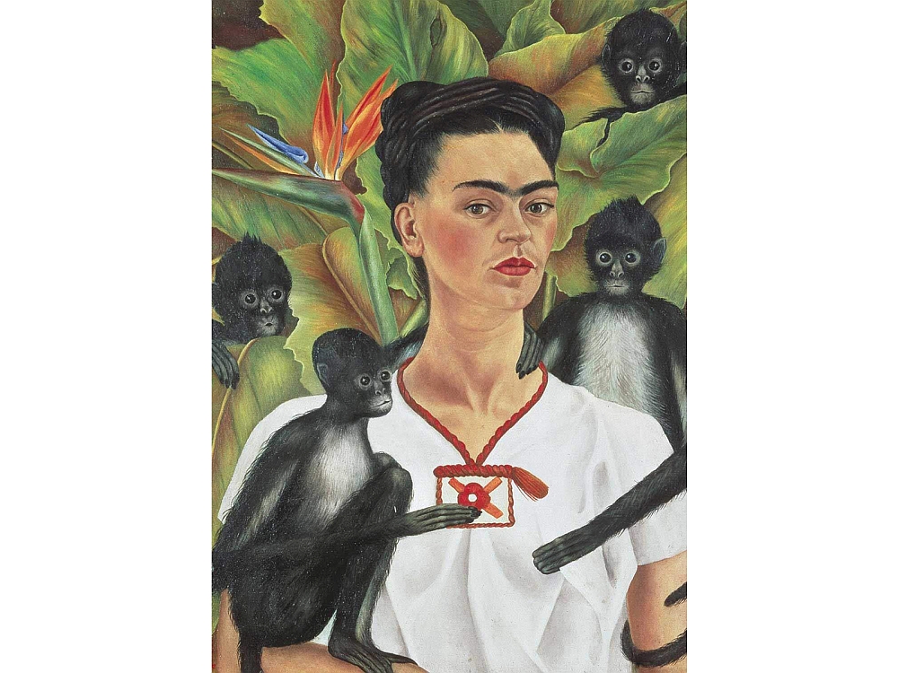 KAHLO SELF-PORTRAIT w/MONKEYS KAHLO SELF-PORTRAIT w/MONKEYS