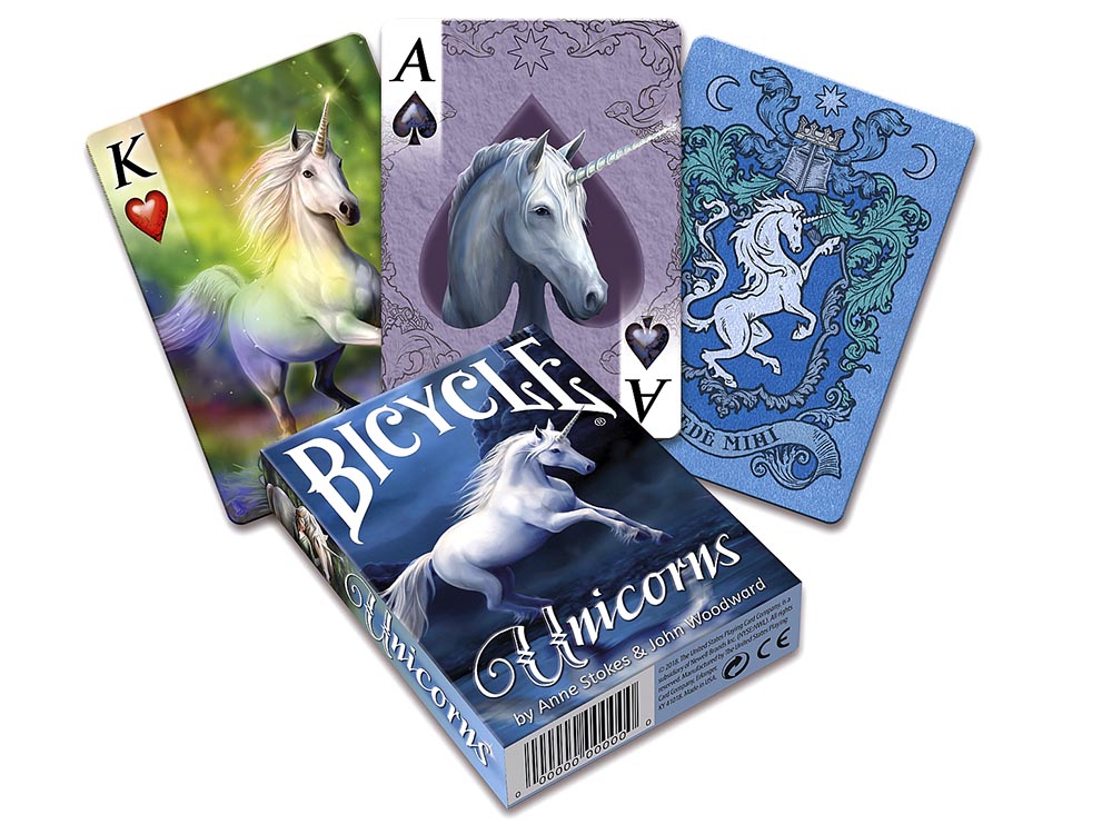 BICYCLE POKER STOKES UNICORNS BICYCLE POKER STOKES UNICORNS