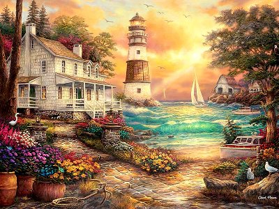COTTAGE BY THE SEA 1000pc