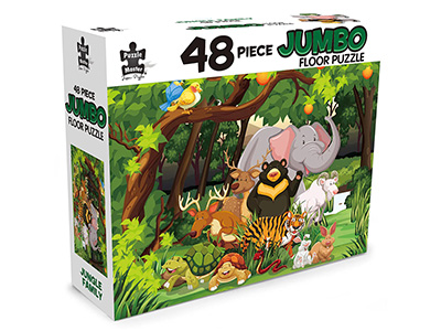 JUNGLE FAMILY JUMBO FLOOR PUZ JUNGLE FAMILY JUMBO FLOOR PUZ