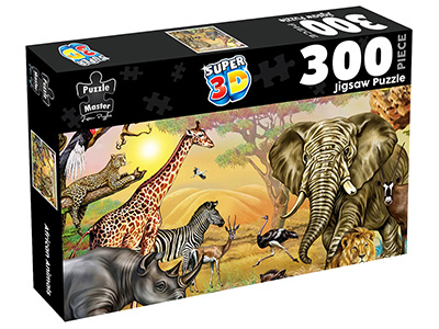 AFRICAN ANIMALS LENTICULAR 300