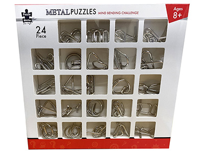 24 METAL PUZZLES PACK