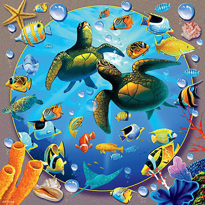 UNDERSEA TURTLES PLAY 550pc
