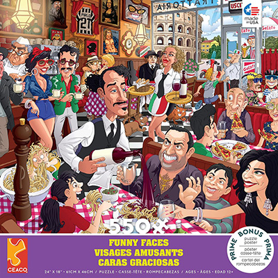 FUNNY FACES ITALY 550pc FUNNY FACES ITALY 550pc