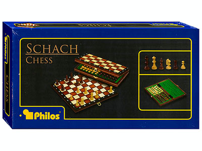 CHESS FOLDING WOOD 11"(Philos) CHESS FOLDING WOOD 11"(Philos)