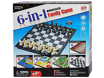 COMBO CHESS 6-IN-1 MAGNETIC