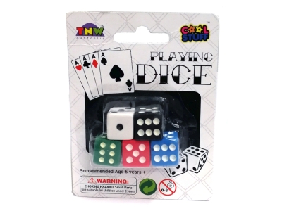 DICE,Pack of 5 14mm Coloured