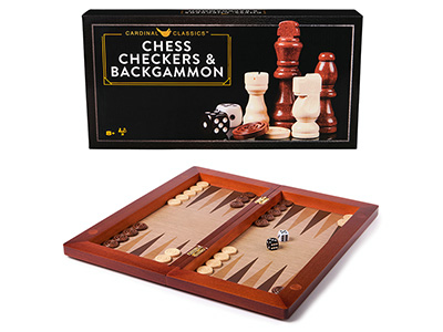 COMBO,CHESS 3in1 16"(Cardinal)
