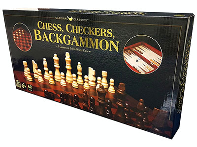 CHESS,BACKGAMMON,CHECKERS 12" CHESS,BACKGAMMON,CHECKERS 12"