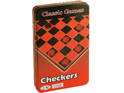 CHECKERS IN TIN CLASSIC GAMES CHECKERS IN TIN CLASSIC GAMES