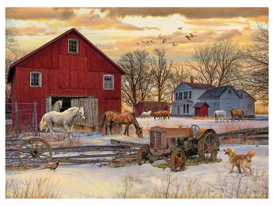 WINTER ON THE FARM 1000pc