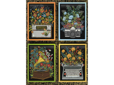 FLORAL OBJECTS 1000pc