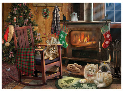 KITTENS BY THE STOVE 500pc