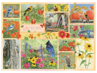 GARDEN BIRDS IN AUTUMN 500pc