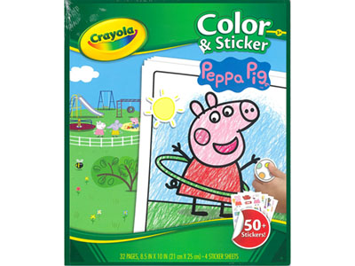 PEPPA PIG COLOUR AND STICKER