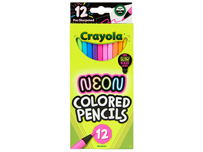 NEON COLORED PENCILS (12)