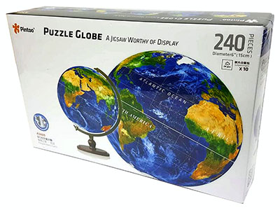 PUZZLE SPHERE 6" BLUE EARTH