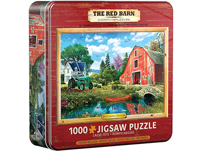 THE RED BARN 1000pc *Tin*