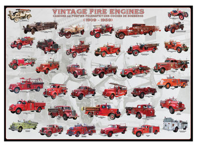 VINTAGE FIRE ENGINES 1000pc