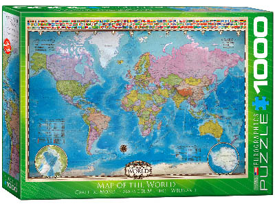 MAP OF THE WORLD 1000pc