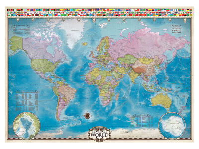 MAP OF THE WORLD 1000pc 1