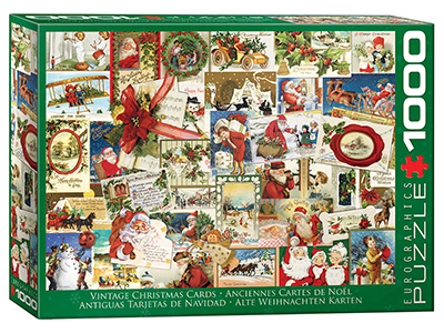 VINTAGE CHRISTMAS CARDS 1000pc