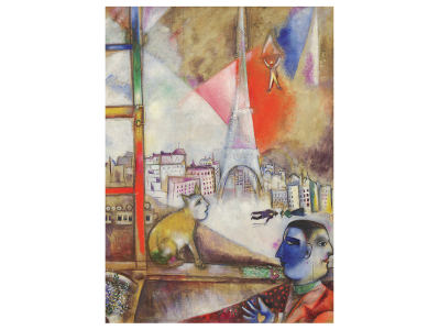 CHAGALL, PARIS THROUGH WINDOW