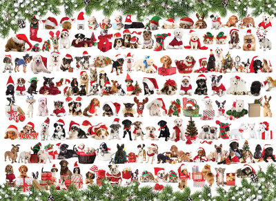HOLIDAY DOGS 1000pc